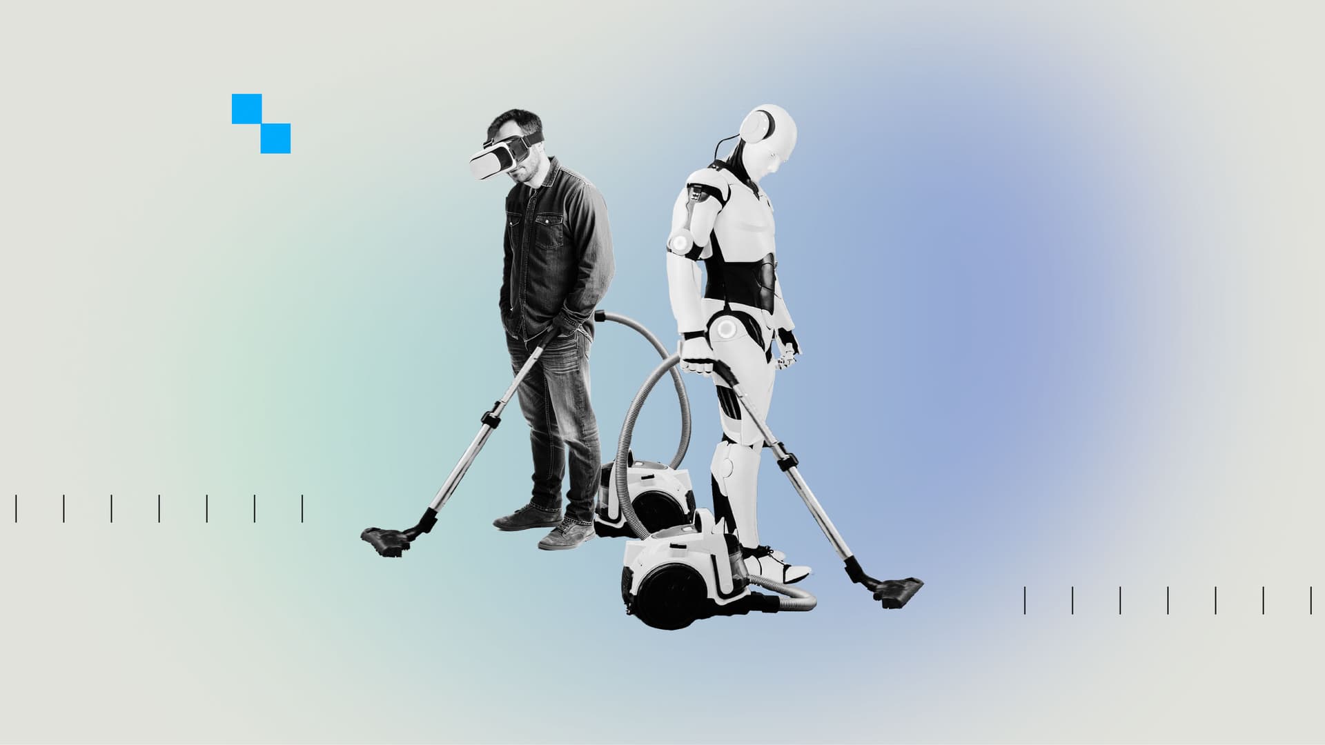 Los trabajadores autónomos que entrenan robots humanoides en casa